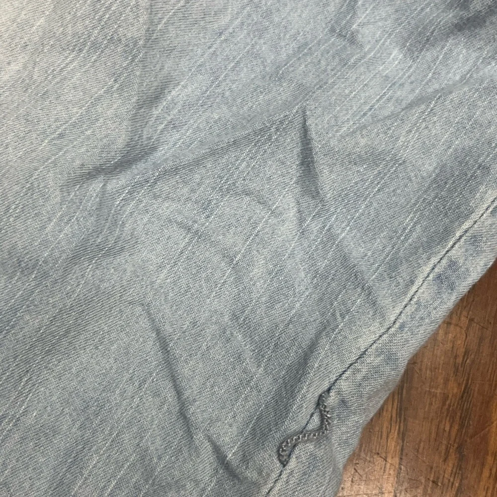 7 for all mankind  light wash denim ( not actually ) print dress